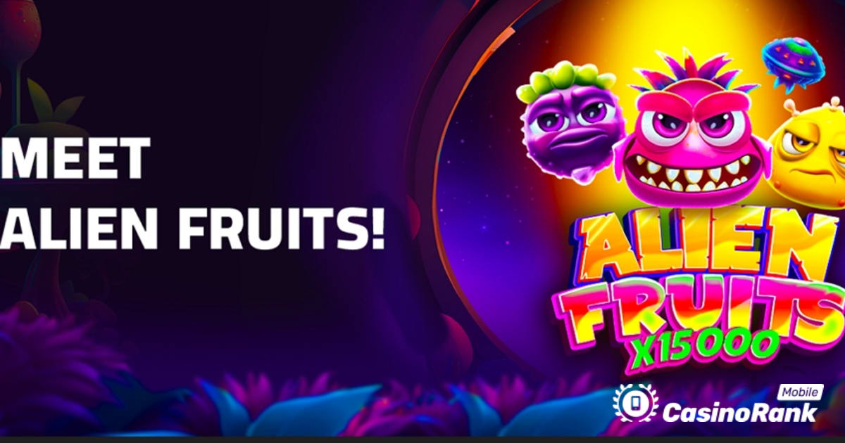 A BGaming bemutatja az Alien Fruits nyerőgépet mesterséges intelligencia által generált grafikával