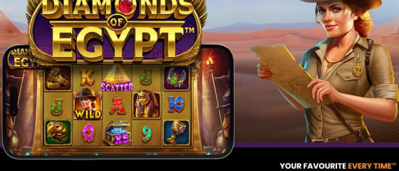 A Pragmatic Play elindÃ­tja a Diamonds of Egypt nyerÅ‘gÃ©pet 4 izgalmas jackpottal